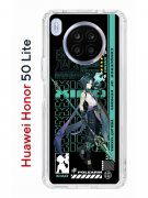 Чехол-накладка Huawei Honor 50 Lite Kruche Print Xiao Genshin