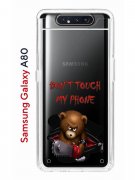 Чехол-накладка Samsung Galaxy A80 Kruche Print Не бери мой телефон