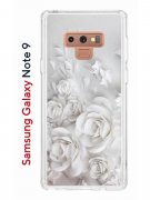 Чехол-накладка Samsung Galaxy Note 9 Kruche Print White roses