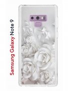 Чехол-накладка Samsung Galaxy Note 9 Kruche Print White roses