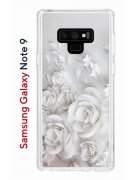 Чехол-накладка Samsung Galaxy Note 9 Kruche Print White roses