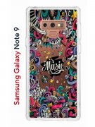 Чехол-накладка Samsung Galaxy Note 9 (591402) Kruche PRINT Music