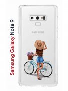 Чехол-накладка Samsung Galaxy Note 9 Kruche Print Велосипедная прогулка
