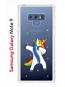 Чехол-накладка Samsung Galaxy Note 9 Kruche Print Единорожка