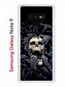 Чехол-накладка Samsung Galaxy Note 9 Kruche Print Skull Hands