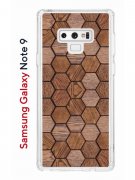 Чехол-накладка Samsung Galaxy Note 9 Kruche Print Текстура орех