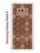 Чехол-накладка Samsung Galaxy Note 9 Kruche Print Текстура орех