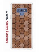 Чехол-накладка Samsung Galaxy Note 9 Kruche Print Текстура орех