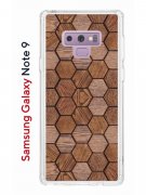 Чехол-накладка Samsung Galaxy Note 9 Kruche Print Текстура орех