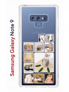 Чехол-накладка Samsung Galaxy Note 9 (591402) Kruche PRINT Коты-Мемы