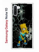 Чехол-накладка Samsung Galaxy Note 10 (580651) Kruche PRINT Барт Симпсон