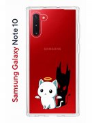 Чехол-накладка Samsung Galaxy Note 10 Kruche Print Angel Demon