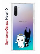 Чехол-накладка Samsung Galaxy Note 10 Kruche Print Angel Demon
