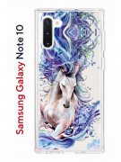 Чехол-накладка Samsung Galaxy Note 10 Kruche Print Грация