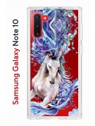 Чехол-накладка Samsung Galaxy Note 10 Kruche Print Грация