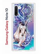 Чехол-накладка Samsung Galaxy Note 10 Kruche Print Грация