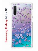 Чехол-накладка Samsung Galaxy Note 10 Kruche Print Сакура