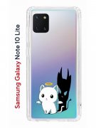 Чехол-накладка Samsung Galaxy Note 10 Lite Kruche Print Angel Demon