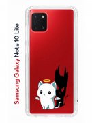 Чехол-накладка Samsung Galaxy Note 10 Lite Kruche Print Angel Demon