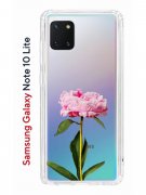 Чехол-накладка Samsung Galaxy Note 10 Lite Kruche Print Пион