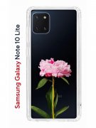 Чехол-накладка Samsung Galaxy Note 10 Lite Kruche Print Пион
