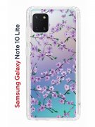 Чехол-накладка Samsung Galaxy Note 10 Lite Kruche Print Сакура