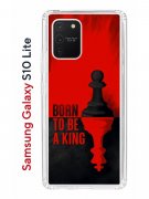 Чехол-накладка Samsung Galaxy S10 Lite Kruche Print Born to be a King