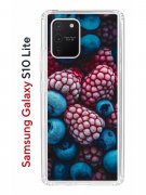Чехол-накладка Samsung Galaxy S10 Lite (582683) Kruche PRINT Fresh berries