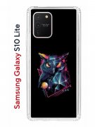 Чехол-накладка Samsung Galaxy S10 Lite Kruche Print Retro Owl