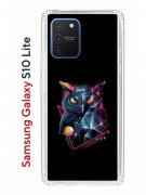 Чехол-накладка Samsung Galaxy S10 Lite Kruche Print Retro Owl