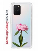 Чехол-накладка Samsung Galaxy S10 Lite Kruche Print Пион