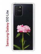 Чехол-накладка Samsung Galaxy S10 Lite Kruche Print Пион