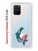 Чехол-накладка Samsung Galaxy S10 Lite (582683) Kruche PRINT Акула