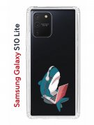 Чехол-накладка Samsung Galaxy S10 Lite (582683) Kruche PRINT Акула