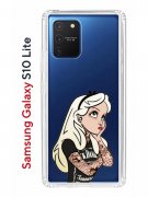 Чехол-накладка Samsung Galaxy S10 Lite Kruche Print Tattoo Girl