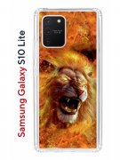 Чехол-накладка Samsung Galaxy S10 Lite Kruche Print Лев