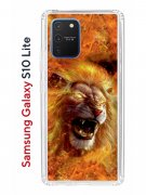 Чехол-накладка Samsung Galaxy S10 Lite Kruche Print Лев