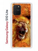 Чехол-накладка Samsung Galaxy S10 Lite Kruche Print Лев