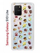 Чехол-накладка Samsung Galaxy S10 Lite Kruche Print Cake