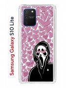 Чехол-накладка Samsung Galaxy S10 Lite Kruche Print Любовь и Крик