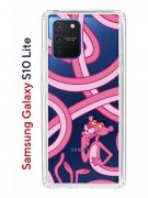 Чехол-накладка Samsung Galaxy S10 Lite (582683) Kruche PRINT Розовая Пантера