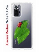 Чехол-накладка Xiaomi Redmi Note 10 Pro Kruche Print Ladybug