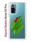 Чехол-накладка Xiaomi Redmi Note 10 Pro Kruche Print Ladybug