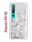 Чехол-накладка Xiaomi Mi 10 (593959) Kruche PRINT White roses