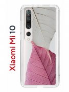 Чехол-накладка Xiaomi Mi 10/Mi 10 Pro Kruche Print Pink and white