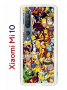 Чехол-накладка Xiaomi Mi 10 (593959) Kruche PRINT Симпсоны