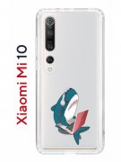 Чехол-накладка Xiaomi Mi 10 (593959) Kruche PRINT Акула