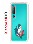 Чехол-накладка Xiaomi Mi 10 (593959) Kruche PRINT Акула