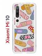 Чехол-накладка Xiaomi Mi 10 (593959) Kruche PRINT Милые пластыри