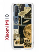 Чехол-накладка Xiaomi Mi 10 (593959) Kruche PRINT Стикеры Космос